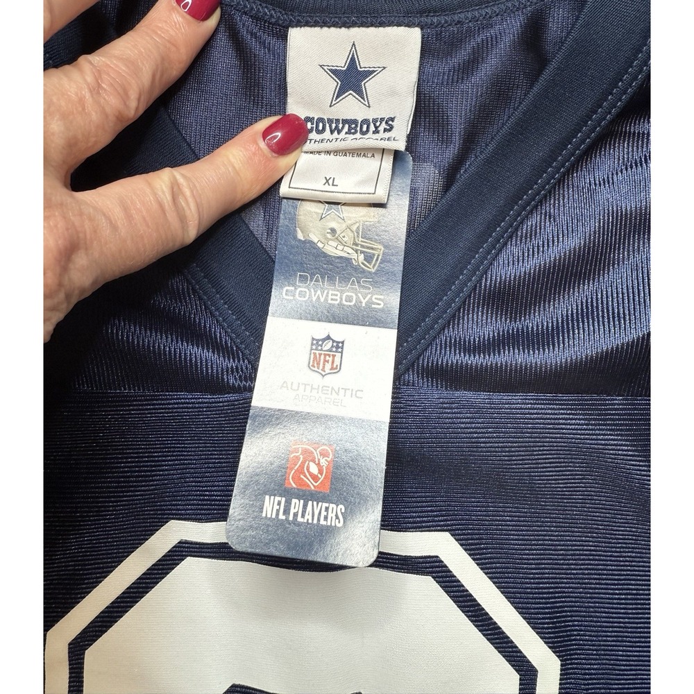 Dallas Cowboys NWT Authentic Apparel 9 Tony Romo Football‎ Jersey Blue Size XL - Picture 4 of 7